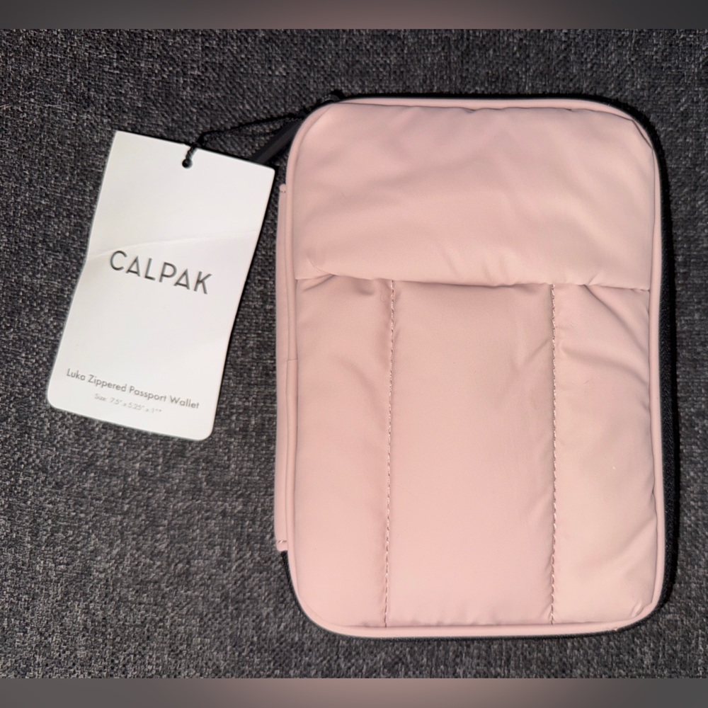CALPAK NWT Passport Wallet - Rose Gold